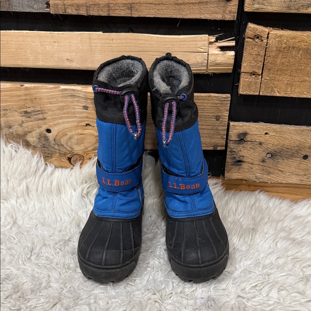 L.L.Bean Kids' Northwoods Boots in royal‎ blue and black Size 10